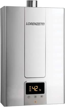 Aquecedor de Água a Gás LZ 2000 DE-I GLP Digital 20 L/Min, INOX, LORENZETTI