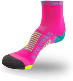 – Meia Esportiva Cano Médio Antibolhas – Pink Candy – Unissex, Respirável, Secagem Rápida, Tamanho Único 33–44