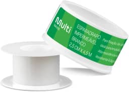 Esparadrapo Branco - Hipoalergênico - 2,5 cm x 4,5 m - Multi Saúde - HC669
