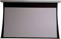 Tela de Projeção 100 Polegadas 16:9 Cinza High Contrast Elétrica 110v Tensionada com Controle Remoto + Moldura