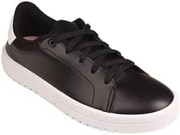 Tênis Casual Feminino Napa Preto Branco Moleca 5791.100