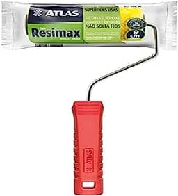 Atlas - Rolo de Pintura em Lã Sintética de 9 cm com Manta de 5mm de Altura, para Aplicação de Resinas