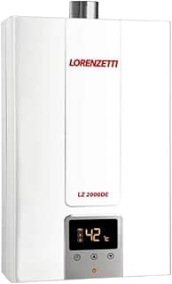 Aquecedor de Água a Gás LZ 2000 DE-B GN Digital 20L/Min, Branco, Lorenzetti