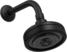 Deca Ducha Redonda de Parede Black Matte Acqua Plus