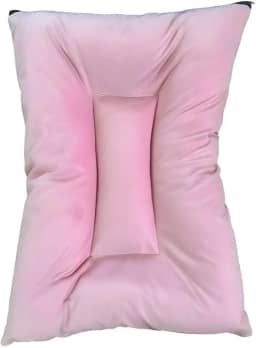 Cama Caminha Colchonete Suede Pet Luxo Lavável 3 Zíperes Impermeável Macia Tecido Veludoso 70x50 cm(Rosa)