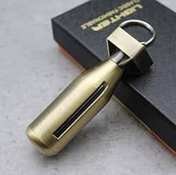 Matchstick Fire Starter – chaveiros de isqueiro fósforo de pederneira, melhores ideias de presente e equipamento de sobrevivência de emergência para acampamento para churrasco para homens e mulheres