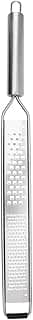 Mimo Style Ralador Zester 2 Faces em Inox. Prático para Ralar Queijo, Casca de Limão, Gengibre, Coco e Mais, Produto Leve, Prático e Fácil de Manusear, Material Inox