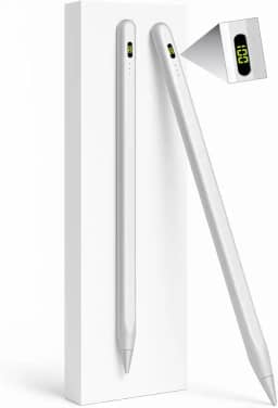 Caneta Touch Screen Stylus Compativel Com Display Android Tablet Notebooks - Recarregavel Carregamento Rapido Capacitiva Ponta Fina Com Alta Precisão Inclinação Sensibilidade Digital Universal