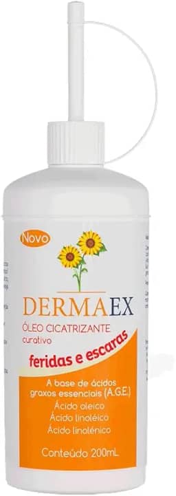 Kit Dermaex oleo de girassol feridas escaras 3x200mL