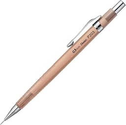 Lapiseira Sharp P200 Clena 0.3mm Pentel Marrom Transparente