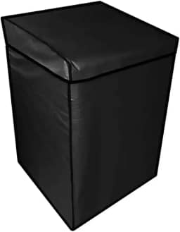 Capa Para Maquina De Lavar Brastemp Electrolux Consul Impermeável 11 A 14 kg (Preto, G)