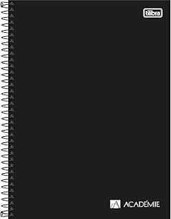Tilibra - Caderno Capa Dura Universitário Sem Pauta Académie 90g 1 Matéria 80 Folhas