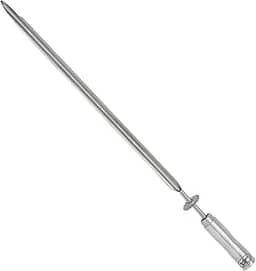 Espeto ESPADA Giratório, Inox, 65cm, Artinox Grill - Cabo Revestido em Alumínio