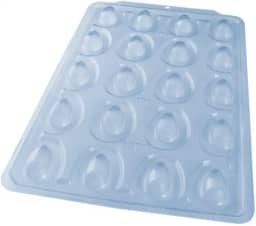 Forma para Chocolate, Molde Ovo Liso 10g, 1 Unidade