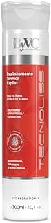Escova Progressiva Orgânica Sem Formol Tecnoliss 300ml – Alinhamento Térmico Profissional, Redução de Volume, Controle de Frizz, Brilho Espelhado, Com Biotina, Queratina, D-Pantenol e Broto de Bambu