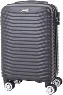 Mala De Viagem Bordo 10 Kg Abs 4 Rodas Duplas Cadeado Embutido (Preto)