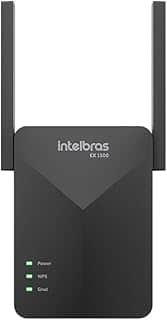Extensor Mesh Wi-Fi 6 EX 1500 Preto Intelbras Cobertura de Até 100m²