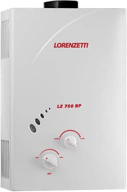 Aquecedor de Água a Gás Lz 750BP GLP 7, 0 L/Min, Exaustão Natural, Lorenzetti, 7412087