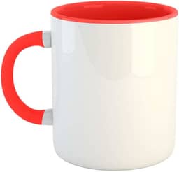 Caneca de Porcelana para Sublimação com Interior e Alça Colorida 325ml