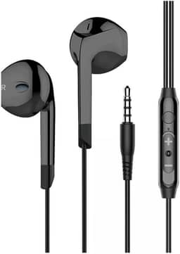 Fone de Ouvido P2 Earbud 3ª Geração - Som Intra-Auricular com Microfone Integrado. Compatível com Celulares, Tablets, Notebooks, PCs e Dispositivos de Áudio P2. (Preto)