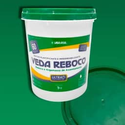 Veda Reboco Impermeabilizante Ultra Concentrado, 1kg, Aditivo Plastificante para Argamassa, Rende até 60 Sacos de Cimento