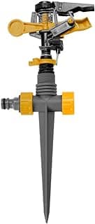 WAP Irrigador Aspersor de Impulso 1/2' GAISE01 com Sistema de Regulagem de Irrigação Setorial Espiga com Estaca para Irrigação