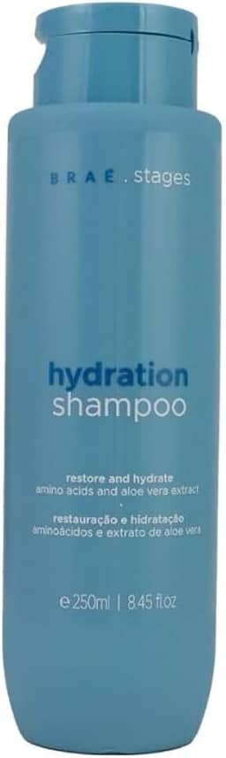 BRAÉ Shampoo Hidratação Intensa Stages - Profissional, 250ml - Maciez e Brilho, Reduz Frizz