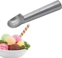 COLHER CONCHA PEGADOR DE SORVETE BOLA TÉRMICA EM ALUMÍNIO PROFISSIONAL P/SORVETE DE MASSA