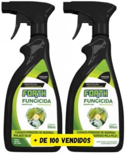 Kit 2 Forth Fungicida 500ml Manchas Ferrugens Oídios Jardim