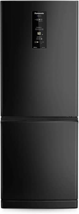 Geladeira Panasonic BB64 Black Inox Inverse Frost Free 460L Inverter A+++ - NR-BB64PV1B 127V