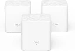 Tenda Sistema Nova Mesh WiFi – Cobre 3500 m² – Rede de malha de banda dupla AC1200 para Internet doméstica – Controle parental – Pacote com 3