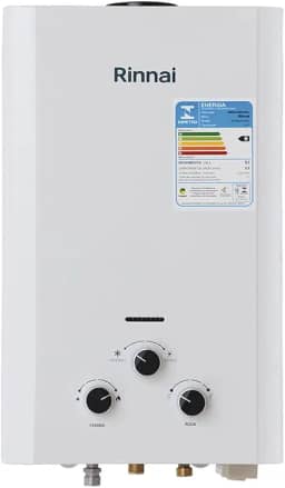 Rinnai M09-9 litros GN (Gás Natural) Branco - Aquecedor de Água a Gás Mecânico REU-M090 CFH