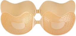 1 sutiã feminino invisível push up, costas nuas, reutilizável, de silicone, autoadesivo, sem alças, sutiã, roupa íntima