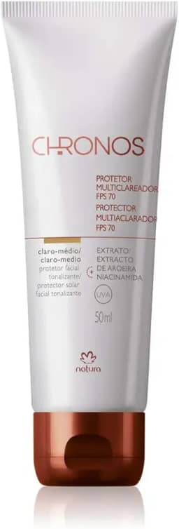 Protetor Clareador FPS 70 Chronos Claro Médio - 50ml