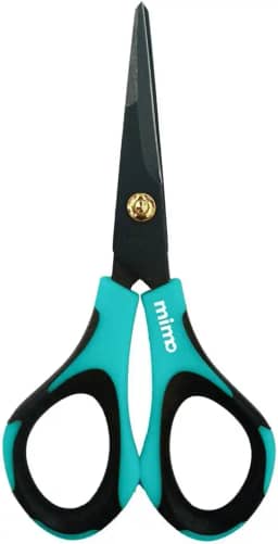 Mimo Tesoura de Precisão - Lâmina Antiaderente, Design Anatômico, Corte Preciso, Lâminas de Aço Inox Cirurgico e Tampa de Segurança - Cortes em Fita, Vinil, Papel, Papel Adesivo e Muito Mais