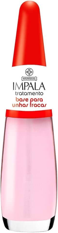 Esmalte Tratamento Base Para Unhas Fracas, Impala Cosmeticos, Rosa