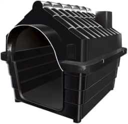Casa de Cachorro grande e médio com proteção UV((N°5) 70X59X58,PRETO)