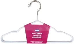 Mor - Kit Cabide Infantil Soft Touch Branco