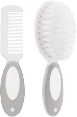 Buba Escova E Pente Baby - Cinza Cinza