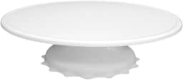 Suporte Bailarina Giratório Rendido para Bolo e Sobremesa 32x12 cm – Suporta até 12 kg