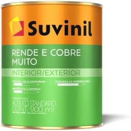 Tinta Suvinil para parede acrilico rende e cobre muito 0,9L - Branco - 50322194