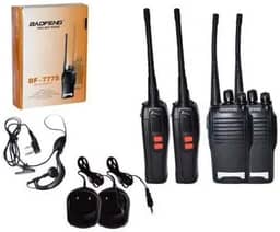 Kit 2 Radio Comunicador Walk Baofeng 777s Alcance 9km + Fones