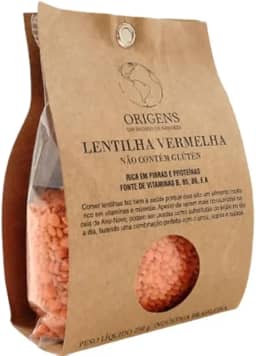 Lentilha Vermelha Sem Glúten Origens 200g