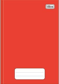 Tilibra - Caderno Brochura Capa Dura 1/4 Pequeno, Pepper, 235822, 14x20cm, Vermelho, 80 Folhas