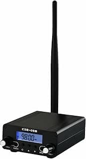 MaxDare Transmissor FM de 0,5 W para estacionamento da igreja – Mini estação de rádio estéreo de longo alcance certificada pela FCC para filmes drive-in, show de fogos de artifício e eventos ao ar