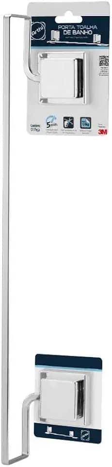 Porta Toalha de Banho Piatina 3M Arthi | Praticidade Elegância para seu Banheiro | Toalha Sempre Seca | Instalação Simples Fita Colante 3M | Durabilidade Garantida | Aço Resistente | Suporte de Toalha