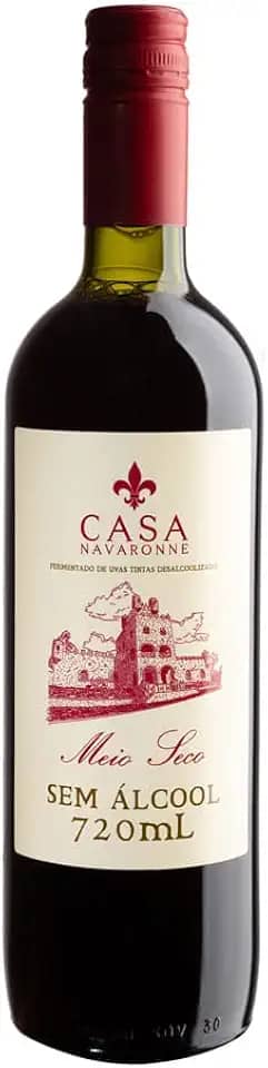 VINHO MEIO SECO SEM ALCOOL 720ML - CASA NAVARONNE