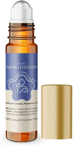Aromathérapie Calminha Baby Natural Blend Óleos Essenciais Aromaterapia para acalmar o Bebê/Criança - Lavanda, Manjerona - 10mL (Com Roll-On) - ESSENCIAL_OIL - Óleos Essenciais - Essência