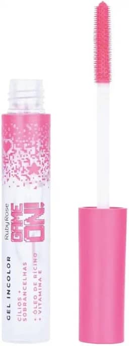 Gel Incolor Cílios Sobrancelhas Game On Ruby Rose - Fixação Forte Duradoura - Máscara Transparente HB-509
