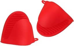 Kit 2 Luvas de Silicone Resistentes ao Calor para Cozinha Térmicas Pegadores Panela Assadeira Forno Antiderrapante Sortida Par